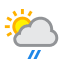 Weather condition: Light rain shower