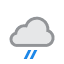 Weather condition: Light rain